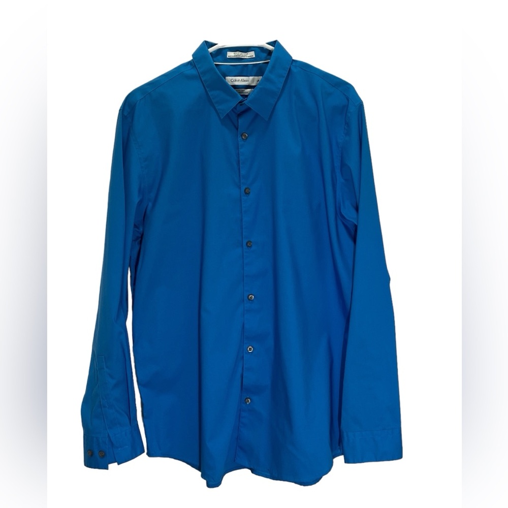 Calvin Klein Dress Shirt Men's CK Non-Iron Long Sleeve Dress Shirt